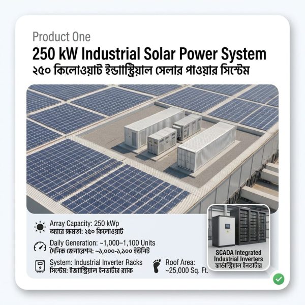 250 kW Industrial Solar Power System